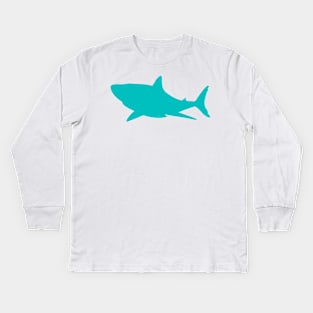 Blue Shark Kids Long Sleeve T-Shirt